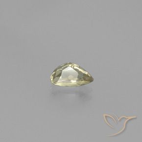 Color-Change Diaspore Gemstone in 6.9 x 4.6 mm Size for Sale, Color-Change Diaspore Stone in Medium Yellow Color