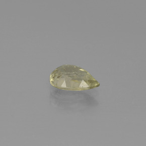Color-Change Diaspore Gemstone in 7.5 x 5.1 mm Size for Sale, Color-Change Diaspore Stone in Light Golden Yellow Color