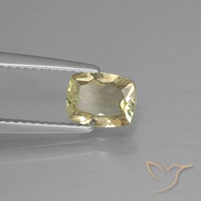 0.92 ct Yellow Color-Change Diaspore Stone, Natural Color-Change Diaspore in Cushion-Cut Shape for Sale