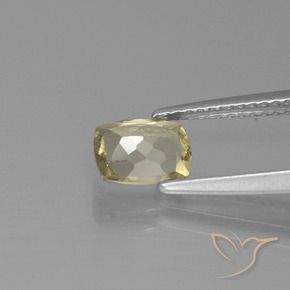 Color-Change Diaspore Gemstone in 7.1 x 5.5 mm Size for Sale, Color-Change Diaspore Stone in Light Yellow Color