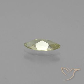 Color-Change Diaspore Gemstone in 9.6 x 4.2 mm Size for Sale, Color-Change Diaspore Stone in Medium Yellow Color
