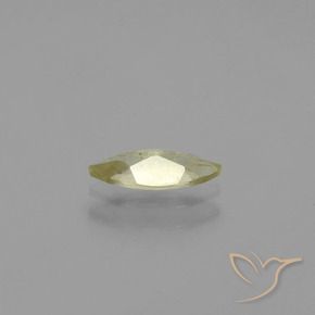 Color-Change Diaspore Gemstone in 9.4 x 4.2 mm Size for Sale, Color-Change Diaspore Stone in Light Yellow Color