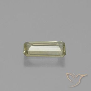 Color-Change Diaspore Gemstone in 9.8 x 4.7 mm Size for Sale, Color-Change Diaspore Stone in Yellow Beige Color