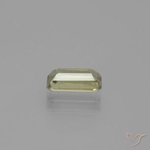 Color-Change Diaspore Gemstone in 8.1 x 4.3 mm Size for Sale, Color-Change Diaspore Stone in Light Yellow Color
