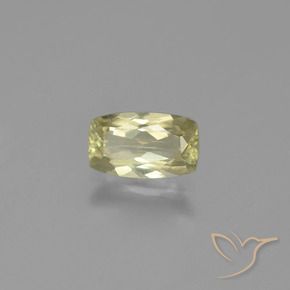 1.13 ct Yellow Color-Change Diaspore Stone, Natural Color-Change Diaspore in Cushion-Cut Shape for Sale