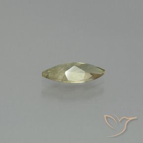 Color-Change Diaspore Gemstone in 10.9 x 5.1 mm Size for Sale, Color-Change Diaspore Stone in Very Light Yellow Color