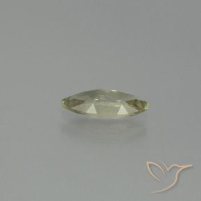 Color-Change Diaspore Gemstone in 10.9 x 5.1 mm Size for Sale, Color-Change Diaspore Stone in Very Light Yellow Color
