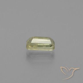 Color-Change Diaspore Gemstone in 7.6 x 4.2 mm Size for Sale, Color-Change Diaspore Stone in Medium Yellow Color