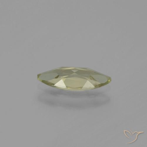 Color-Change Diaspore Gemstone in 10.8 x 4.7 mm Size for Sale, Color-Change Diaspore Stone in Very Light Yellow Color