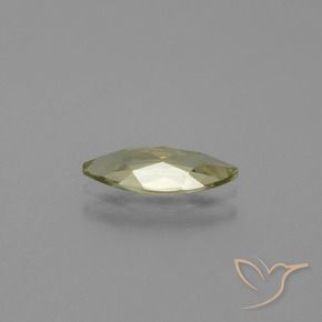 Color-Change Diaspore Gemstone in 11.4 x 5.1 mm Size for Sale, Color-Change Diaspore Stone in Very Light Yellow Color