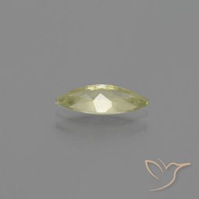 Color-Change Diaspore Gemstone in 10.9 x 4.6 mm Size for Sale, Color-Change Diaspore Stone in Light Yellow Color