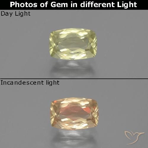 0.93 ct Cushion Cut Color-Change Diaspore, 7 x 4.6 mm From Turkey, Photo A