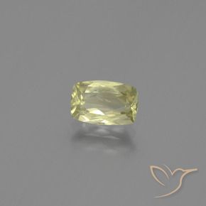 0.93 ct Yellow Color-Change Diaspore Stone, Natural Color-Change Diaspore in Cushion-Cut Shape for Sale