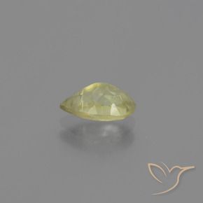 Color-Change Diaspore Gemstone in 8 x 5 mm (calibrated) Size for Sale, Color-Change Diaspore Stone in Very Light Yellow Color