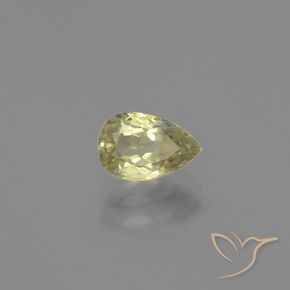 1.10 ct Yellow Color-Change Diaspore Stone, Natural Color-Change Diaspore in Pear Facet Shape for Sale