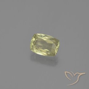 1.18 ct Yellow Color-Change Diaspore Stone, Natural Color-Change Diaspore in Cushion-Cut Shape for Sale
