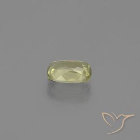 Color-Change Diaspore Gemstone in 7.6 x 5.4 mm Size for Sale, Color-Change Diaspore Stone in Very Light Yellow Color