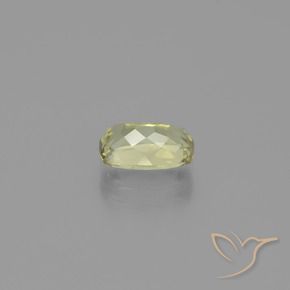 Color-Change Diaspore Gemstone in 8 x 5.3 mm Size for Sale, Color-Change Diaspore Stone in Light Yellow Color
