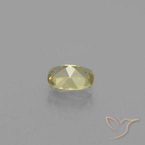 Color-Change Diaspore Gemstone in 7 x 5 mm (calibrated) Size for Sale, Color-Change Diaspore Stone in Light Golden Yellow Color