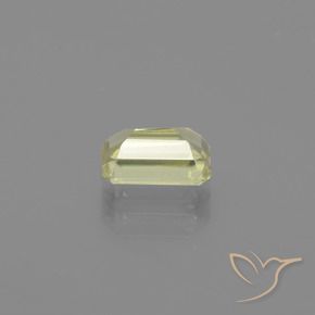 Color-Change Diaspore Gemstone in 6.7 x 4.3 mm Size for Sale, Color-Change Diaspore Stone in Very Pale Yellow Color