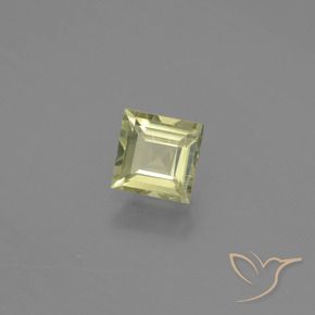 0.81 ct Yellow Color-Change Diaspore Stone, Natural Color-Change Diaspore in Square Facet Shape for Sale