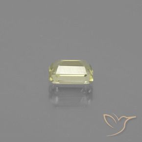 Color-Change Diaspore Gemstone in 6.6 x 4.6 mm Size for Sale, Color-Change Diaspore Stone in Light Golden Yellow Color