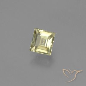 0.55 ct Yellow Color-Change Diaspore Stone, Natural Color-Change Diaspore in Square Facet Shape for Sale