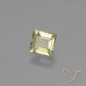 0.78 ct Yellow Color-Change Diaspore Stone, Natural Color-Change Diaspore in Square Facet Shape for Sale
