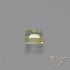 Color-Change Diaspore Gemstone in 5.3 x 5.1 mm Size for Sale, Color-Change Diaspore Stone in Light Yellow Color
