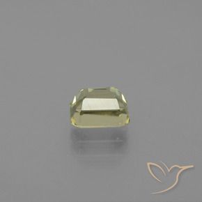 Color-Change Diaspore Gemstone in 5.9 x 4.7 mm Size for Sale, Color-Change Diaspore Stone in Very Light Yellow Color