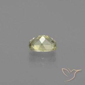 Color-Change Diaspore Gemstone in 7 x 5 mm (calibrated) Size for Sale, Color-Change Diaspore Stone in Very Light Yellow Color