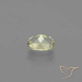 Color-Change Diaspore Gemstone in 6.3 x 5.1 mm Size for Sale, Color-Change Diaspore Stone in Light Yellow Color