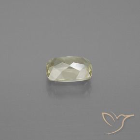 Color-Change Diaspore Gemstone in 7.5 x 5.2 mm Size for Sale, Color-Change Diaspore Stone in Pale Yellow Color