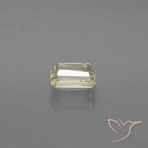 Color-Change Diaspore Gemstone in 7.1 x 4.6 mm Size for Sale, Color-Change Diaspore Stone in Light Yellow Color