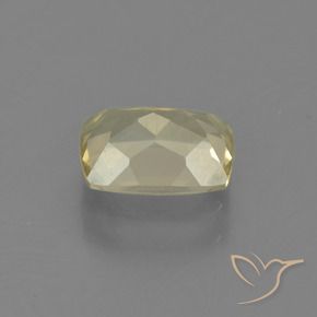 Color-Change Diaspore Gemstone in 7.1 x 5.3 mm Size for Sale, Color-Change Diaspore Stone in Pale Yellow Color