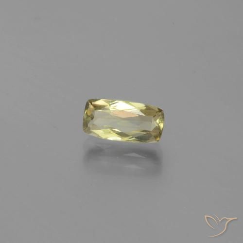 1.70 ct Yellow Color-Change Diaspore Stone, Natural Color-Change Diaspore in Cushion-Cut Shape for Sale
