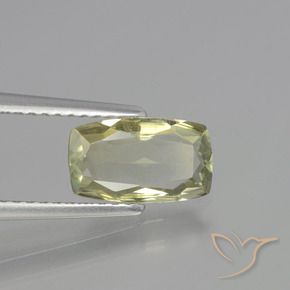 1.26 ct Yellow Color-Change Diaspore Stone, Natural Color-Change Diaspore in Cushion-Cut Shape for Sale