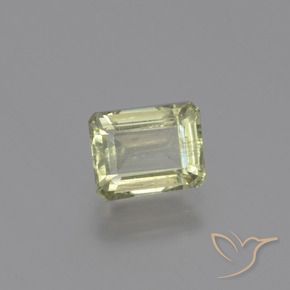1.41 ct Yellow Color-Change Diaspore Stone, Natural Color-Change Diaspore in Octagon Facet Shape for Sale