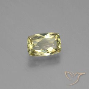 1.22 ct Yellow Color-Change Diaspore Stone, Natural Color-Change Diaspore in Cushion-Cut Shape for Sale