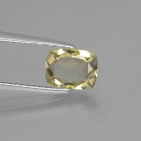 1.25 ct  Color-Change Diaspore Stone, Natural Color-Change Diaspore in Cushion-Cut Shape for Sale