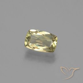 1.20 ct Yellow Color-Change Diaspore Stone, Natural Color-Change Diaspore in Cushion-Cut Shape for Sale