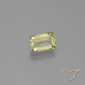 1.05 ct Yellow Color-Change Diaspore Stone, Natural Color-Change Diaspore in Octagon Facet Shape for Sale