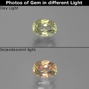 1ct Oval Facet Green to Pink Color-Change Diaspore for sale thumb image of 1ct Oval Facet Green to Pink Color-Change Diaspore (ID: 394961)