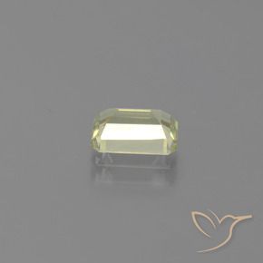 Color-Change Diaspore Gemstone in 7.3 x 5.1 mm Size for Sale, Color-Change Diaspore Stone in Very Light Yellow Color