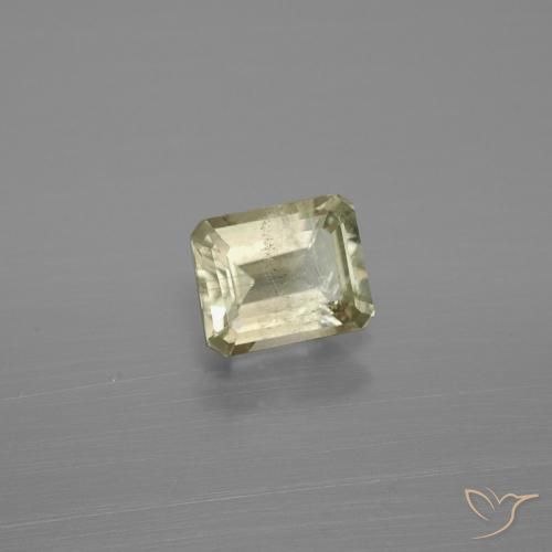 0.88 ct Yellow Color-Change Diaspore Stone, Natural Color-Change Diaspore in Octagon Facet Shape for Sale