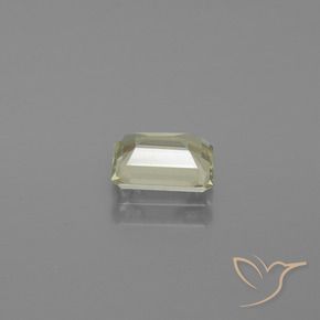 Color-Change Diaspore Gemstone in 7.1 x 5.4 mm Size for Sale, Color-Change Diaspore Stone in Light Yellow Color