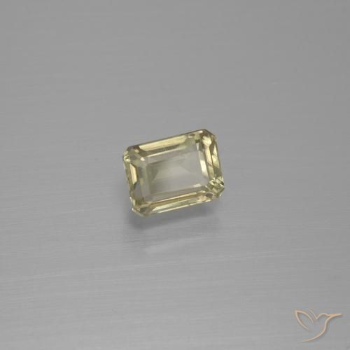 1.23 ct Yellow Color-Change Diaspore Stone, Natural Color-Change Diaspore in Octagon Facet Shape for Sale