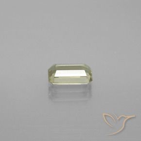 Color-Change Diaspore Gemstone in 7.4 x 4.2 mm Size for Sale, Color-Change Diaspore Stone in Light Yellow Green Color