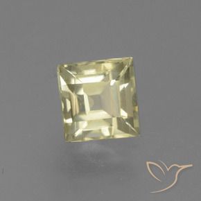 0.99 ct Yellow Color-Change Diaspore Stone, Natural Color-Change Diaspore in Square Step-Cut Shape for Sale