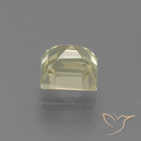 Color-Change Diaspore Gemstone in 5.4 x 5.2 mm Size for Sale, Color-Change Diaspore Stone in Medium Yellow Color